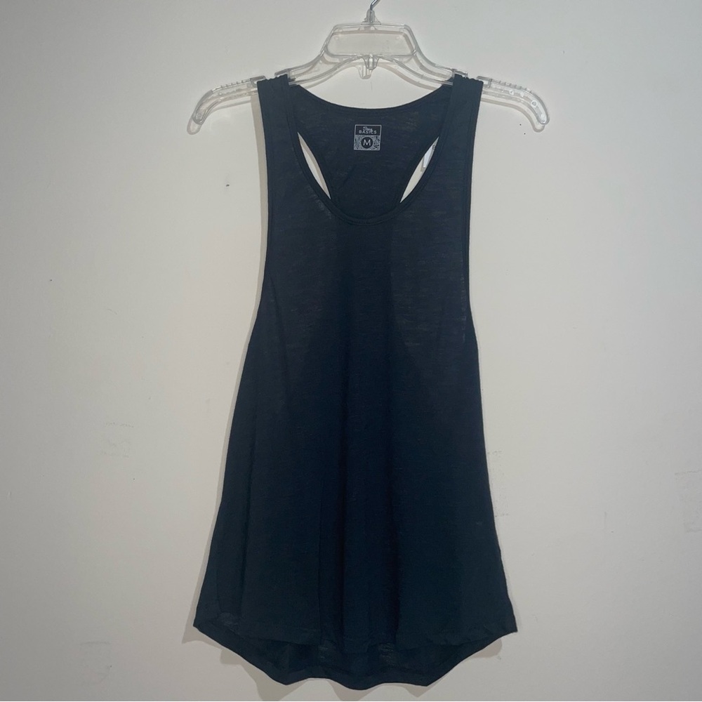 Sexy Basics 24/7 Anywhere Black Breathable Racerback Tank Top M NWT Activewear